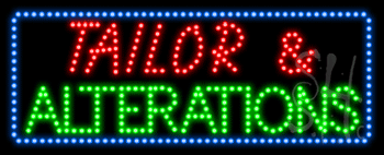 Tailor and Alterations Animated LED Sign