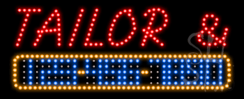 Tailor and Alterations Animated LED Sign