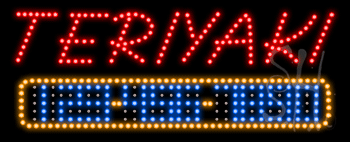 Teriyaki Animated LED Sign