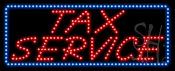 Tax Service Animated LED Sign