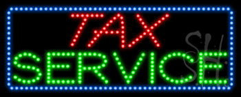 Tax Service Animated LED Sign