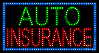 Auto Insurance Animated LED Sign