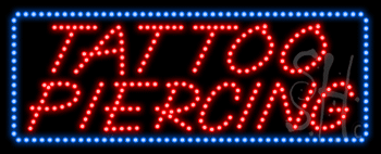 Tattoo Piercing Animated LED Sign