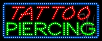 Tattoo Piercing Animated LED Sign
