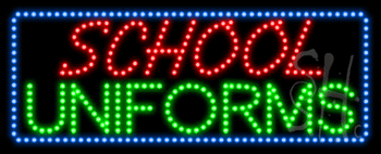 School Uniforms Animated LED Sign