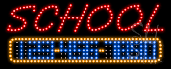 School Uniforms Animated LED Sign