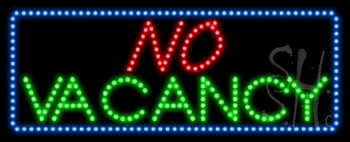 No Vacancy Animated LED Sign