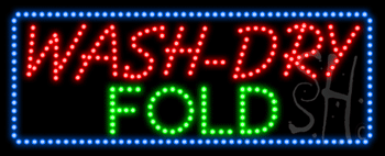 Wash-Dry Fold Animated LED Sign
