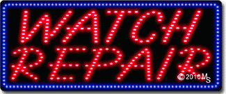 Watch Repair Animated LED Sign