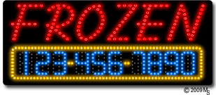Frozen Yogurt Animated LED Sign