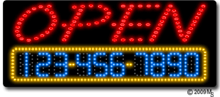 Open Yogurt Animated LED Sign