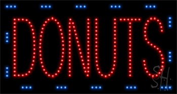 Donuts Animated LED Sign