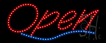 Open Animated LED Sign