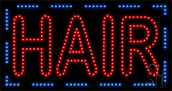 Hair Animated LED Sign