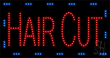 Hair Cut Animated LED Sign