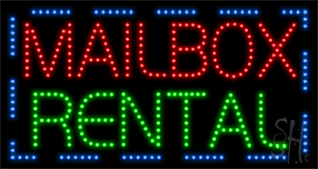 Mailbox Rental Animated LED Sign