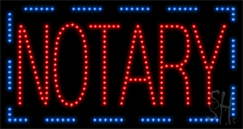 Notary Animated LED Sign