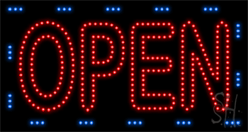 Open Animated LED Sign