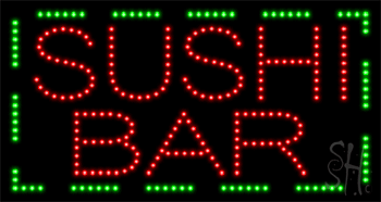 Sushi Bar Animated LED Sign
