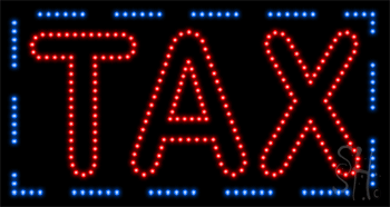 Tax Animated LED Sign