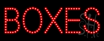 Boxes LED Sign