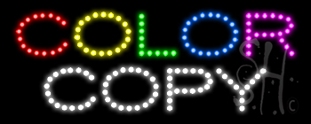 Color Copy LED Sign