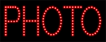 Photo LED Sign