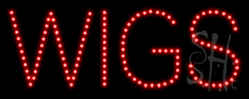 Wigs LED Sign