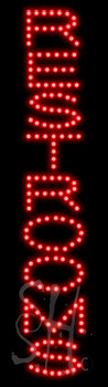 Restrooms LED Sign