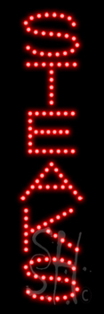 Steaks LED Sign
