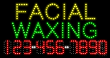 Facial Waxing Animated LED Sign