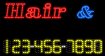 Hail and Nails Animated LED Sign