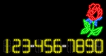 Nails Animated LED Sign