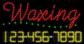Waxing Animated LED Sign