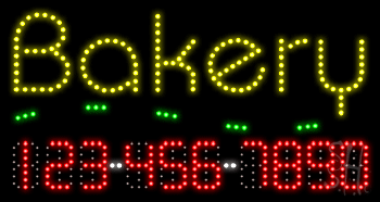 Bakery Animated LED Sign