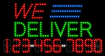 We Deliver Animated LED Sign