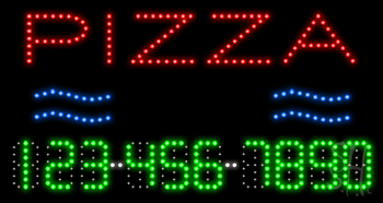 Pizza Animated LED Sign