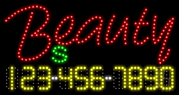 Beauty Supply Animated LED Sign