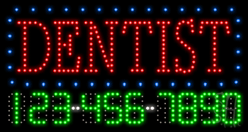 Dentist Animated LED Sign