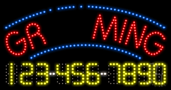 Grooming Animated LED Sign