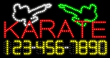 Karate Animated LED Sign