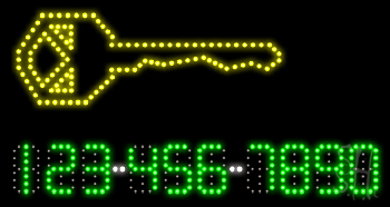 Keys Animated LED Sign