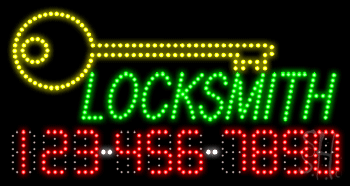 Locksmith Animated LED Sign