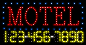 Motel Animated LED Sign