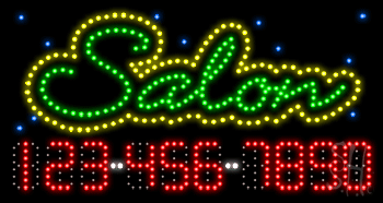 Salon Animated LED Sign