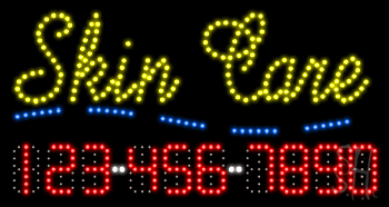 Skin Care Animated LED Sign