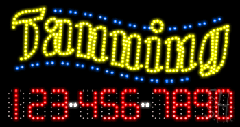 Tanning Animated LED Sign