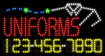 Uniforms Animated LED Sign