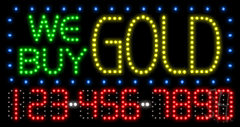 We Buy Gold Animated LED Sign
