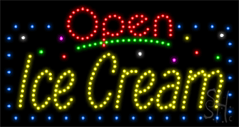 Ice Cream Animated LED Sign